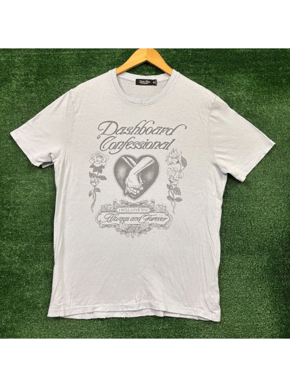 Junk Food x Dashboard Confessional Screaming Infidelities Emo Band T-Shirt L